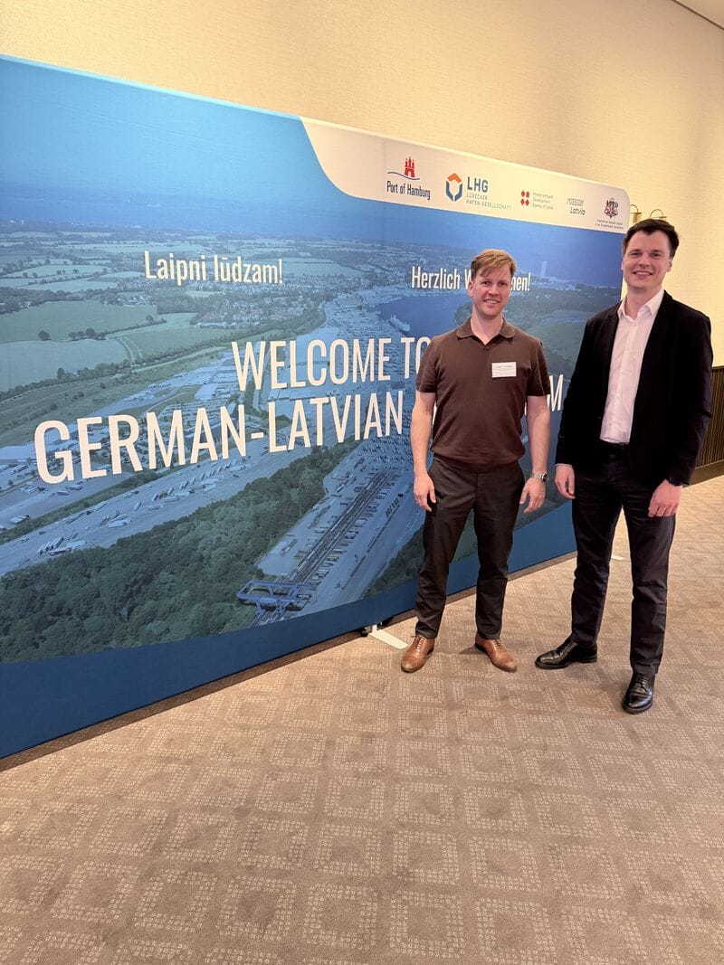 EFFIMODAL at the German–Latvian Port Forum welcome wall